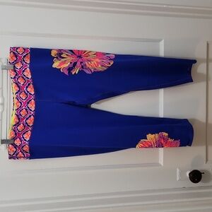 Lilly Pulitzer Colorful Weekender Cropped Luxletic Leggings Size XL